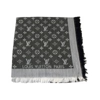 Châle Louis Vuitton Monogram Ikat Gris