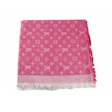 Châle Louis Vuitton Monogram Ikat Rose