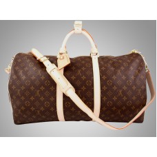 Sac de voyage Louis Vuitton Keepall 60 Monogram avec bandoulière