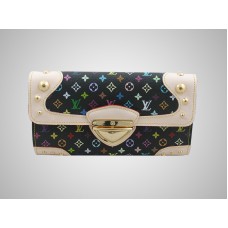 Portefeuille Louis Vuitton Monogram Multicolore Noir m60054