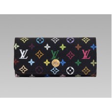 Porte-clés Louis Vuitton Monogram Multicolore Noir 4 clés Grenade