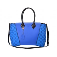 Louis Vuitton W Sac Pm Cuir Orferre Corps Et Veau Cachemire Côtés Bleu Électrique