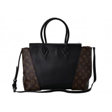Sac Louis Vuitton W Monogram & Cuir PM Noir