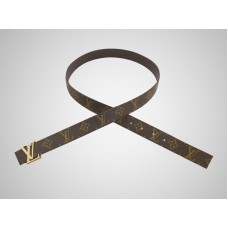 Ceinture Louis Vuitton Monogram Initiales avec boucle dorée