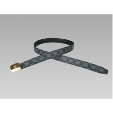 Ceinture Louis Vuitton Cut Damier Graphite Boucle Dorée