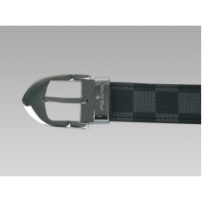 Ceinture Louis Vuitton Damier Graphite Classique avec boucle argentée