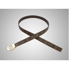 Ceinture Louis Vuitton Monogram Ellipse avec boucle dorée
