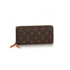Portefeuille Louis Vuitton Monogram Clemence Rouge Chili