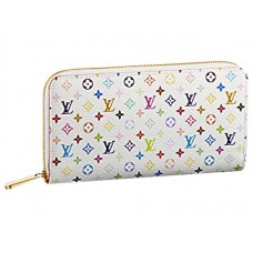Portefeuille Zippy Louis Vuitton Multicolore Blanc Orange