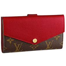 Portefeuille compact Louis Vuitton Monogram Pallas Cerise