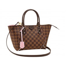 Louis Vuitton Damier Ebene Toile Caissa Tote PM Rose Ballerine