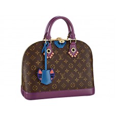 Sac cabas Alma PM en toile Monogram Louis Vuitton Magenta