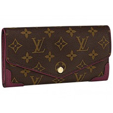 Portefeuille Sarah en toile monogram Louis Vuitton Retiro Aurore