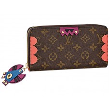 Portefeuille Zippy Totem Louis Vuitton Monogram Canvas Flamingo