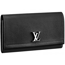 Portefeuille Louis Vuitton Lockme II Noir