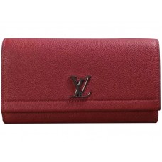 Portefeuille Louis Vuitton Lockme II Rouge