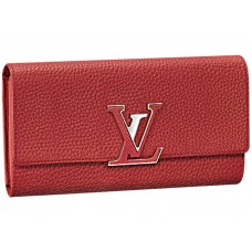 Louis Vuitton Capucines Portefeuille Rubis