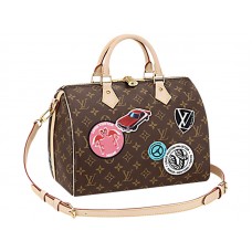 Louis Vuitton Monogram Canvas Speedy Bandouliere 30 World Tour