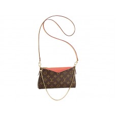 Pochette Pallas en toile Monogram Louis Vuitton Coquelicot