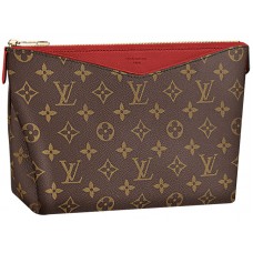 Étui à beauté Pallas en toile Monogram Louis Vuitton, couleur cerise