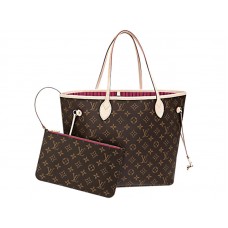 Louis Vuitton Toile Monogram Neverfull Mm Pivoine