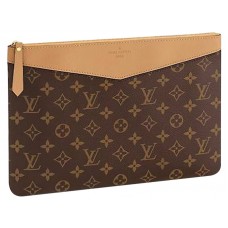 Pochette quotidienne Louis Vuitton Palm en toile Monogram Sésame m64591
