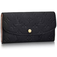 Louis Vuitton Monogram Empreinte Leather Emilie Wallet Noir m62369