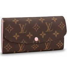 Portefeuille Louis Vuitton Monogram Canvas Emilie Rose Bellerine m61289