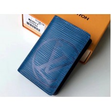 Organiseur de poche Louis Vuitton en cuir Epi Bleu Azur m63517