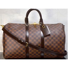 Louis Vuitton Damier Ebene Toile Keepall Bandouliere 45 n41428