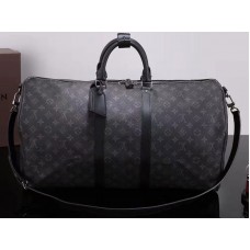 Louis Vuitton Monogram Eclipse Toile Keepall Bandouliere 55 m40605