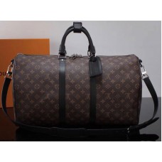Louis Vuitton Monogramme Macassar Toile Keepall Bandouliere 50 m56712