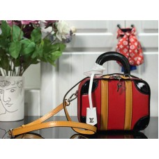 Mini valise Louis Vuitton en cuir Epi rouge m44582