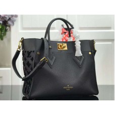 Sac Louis Vuitton On My Side en cuir de veau noir m53826