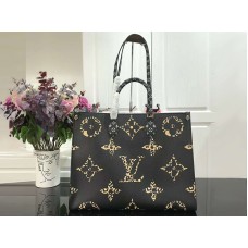 Louis Vuitton Monogram Giant Canvas Onthego Animal Noir m44576