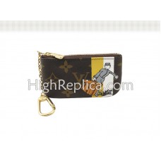 Pochette Clés Louis Vuitton Monogram Groom Jaune