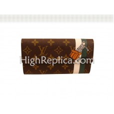 Portefeuille Louis Vuitton Monogram Groom avec poche zippée vert