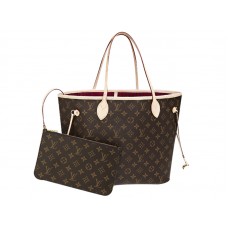 Louis Vuitton Monogramme Neverfull Mm Fuchsia